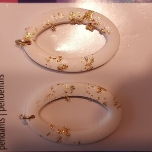 FIMO bead Landing Pendants new white gold